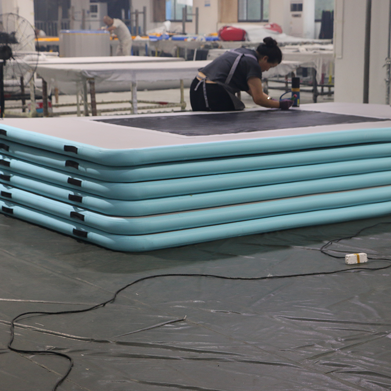 HIGHER Commercial-Grade Inflatable Water Mat Pool with Integrated Mesh (12' x 6.5' x 4