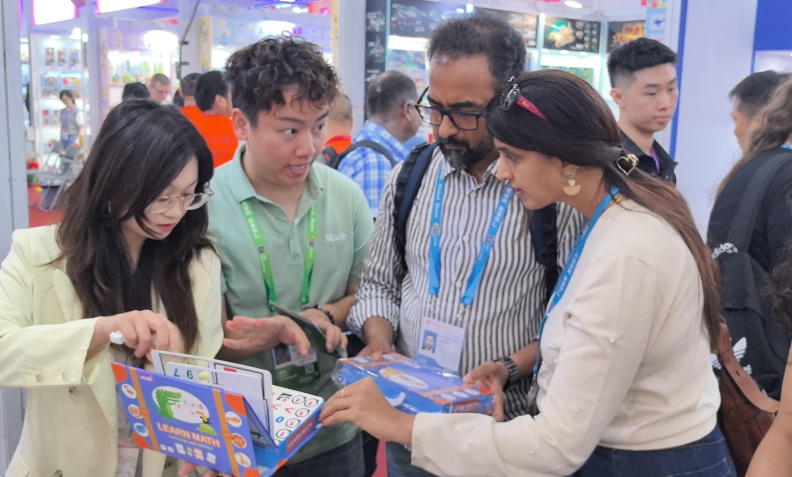 Buyers explore the Learn Math activity book