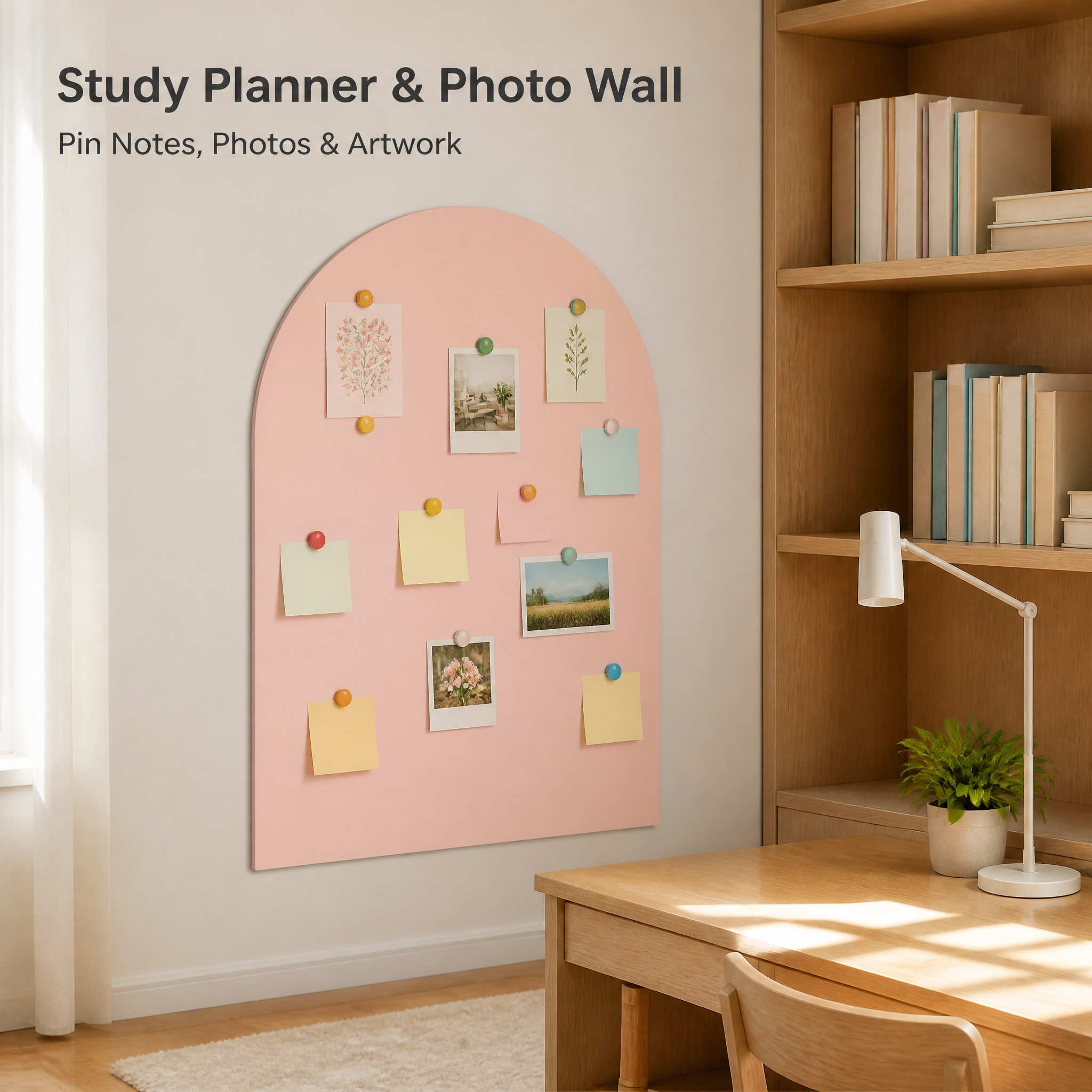 No-Drill Magnetic Bulletin Board for Classrooms | Removable Felt Wall Decor