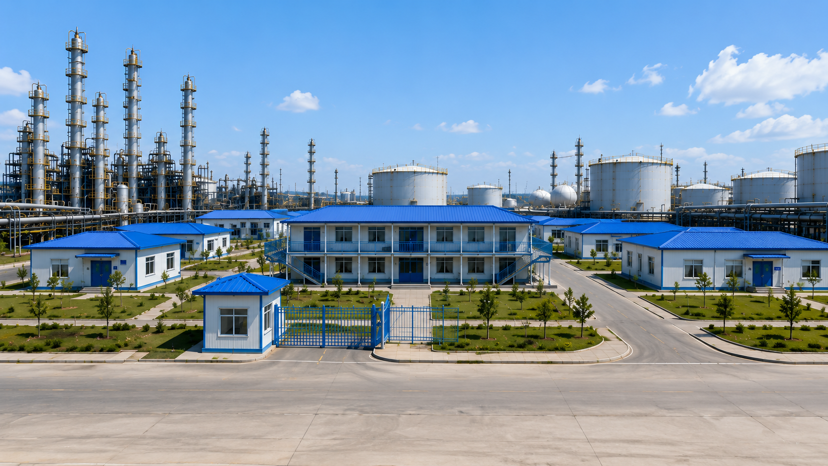 Chemijos parko biuro ir gyvenamųjų patalpų sprendimas