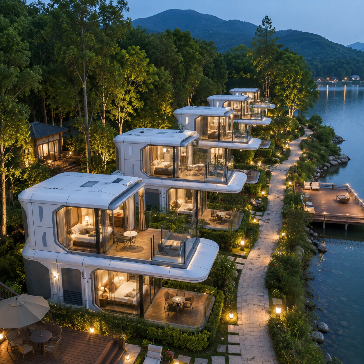 Double-decker Luxury Space Capsule Homestay