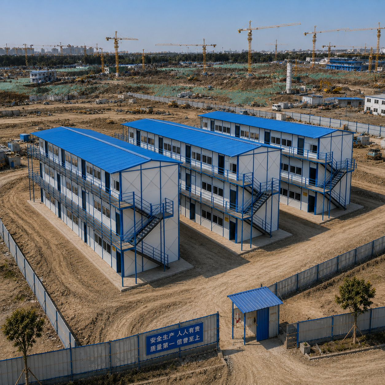 Three-story K-type prefabricated house