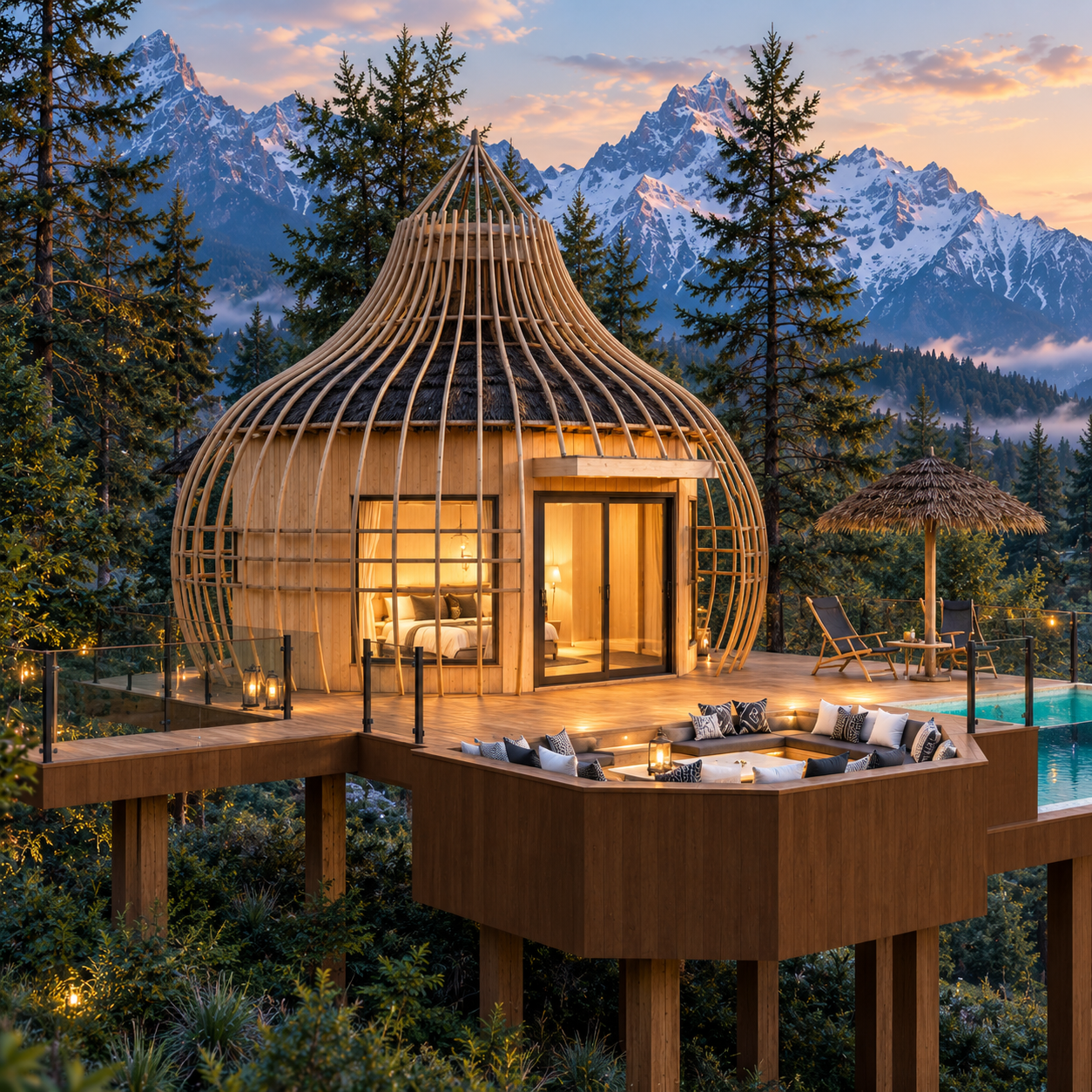 Wild Luxury Treehouse Homestay