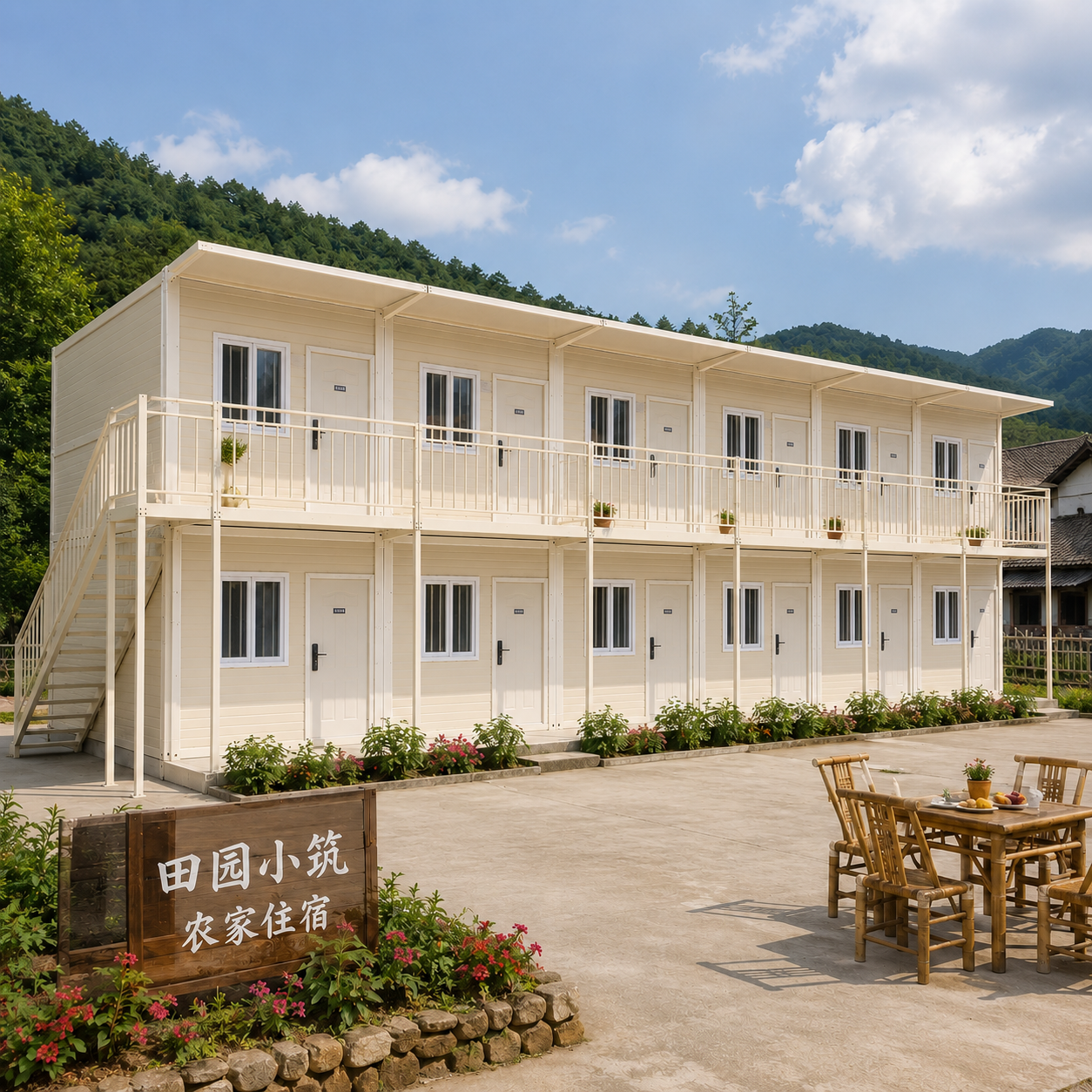 Double-decker Folding Container Houses