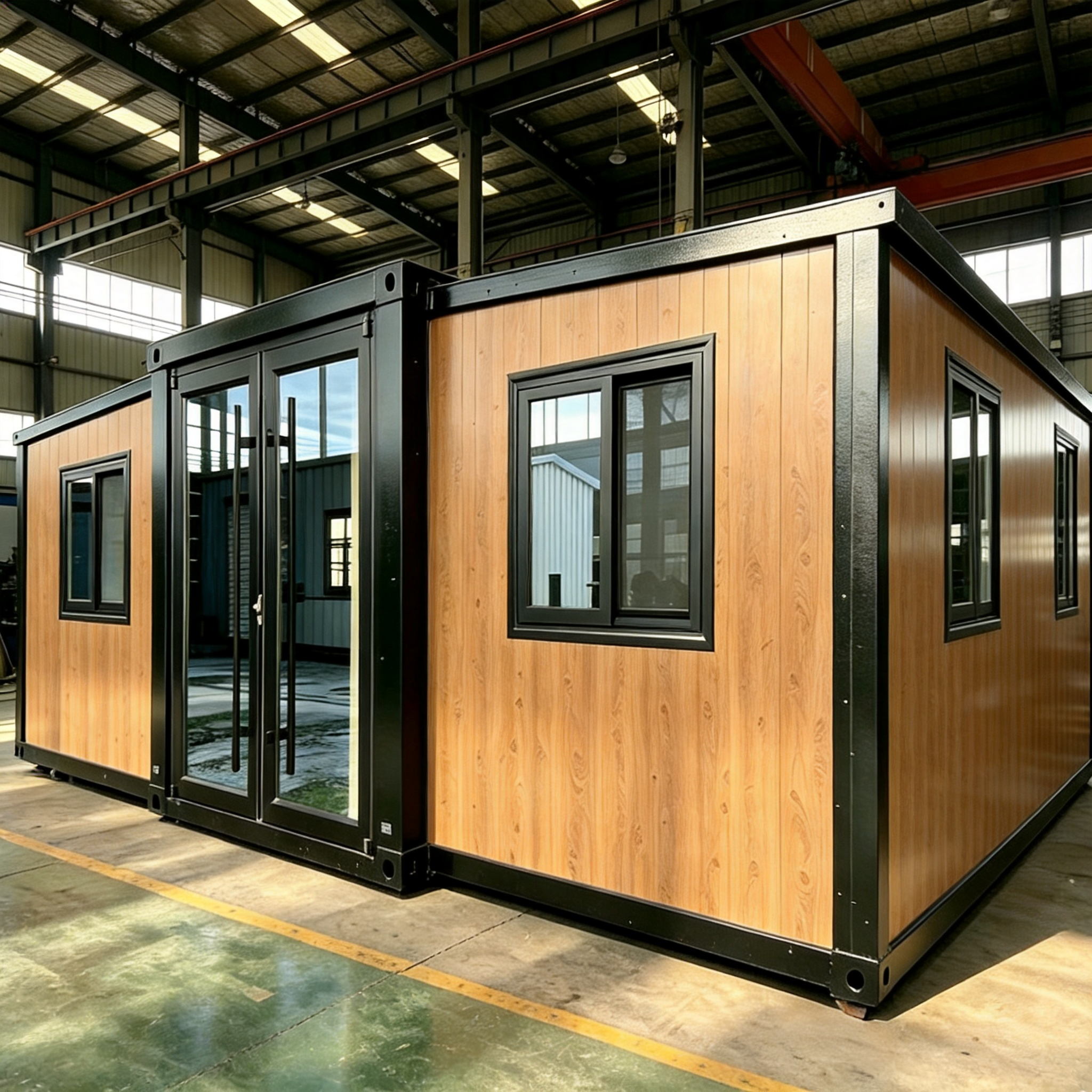 Udvidelig containerhus