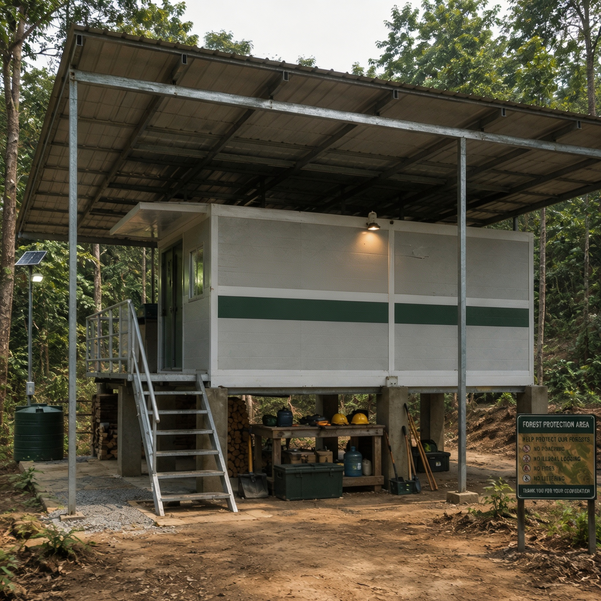 Foldbar containerhus