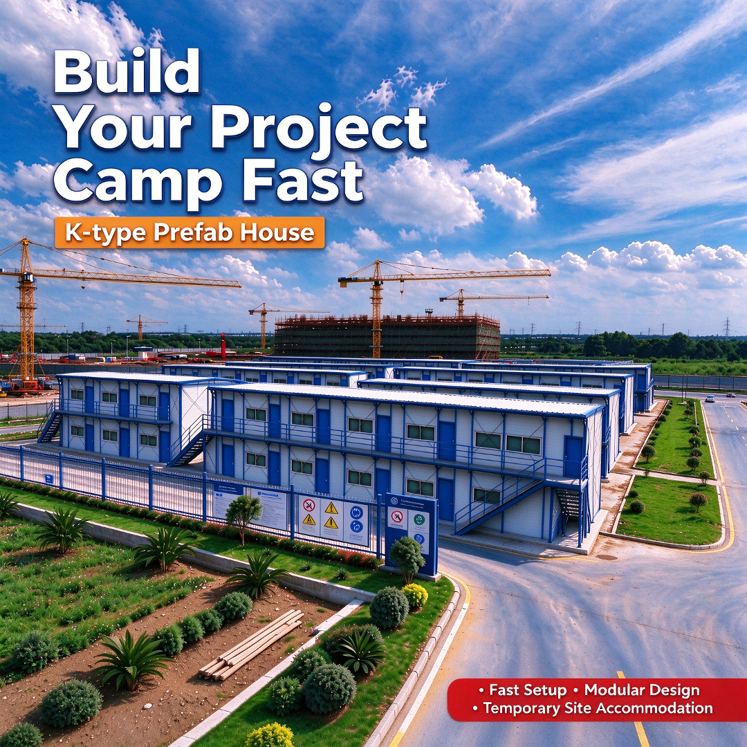 Use K-type Prefab House to Build Your Camp Fast