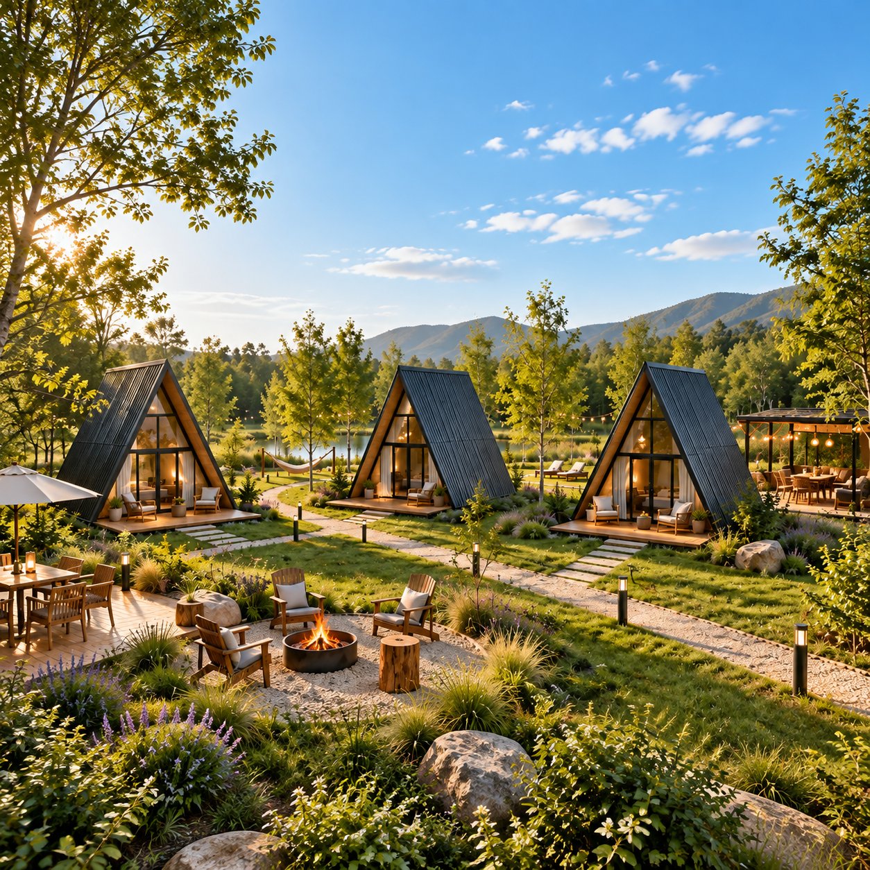 A-Frame House | Prefab Glamping Cabin for Resorts & Scenic Spots