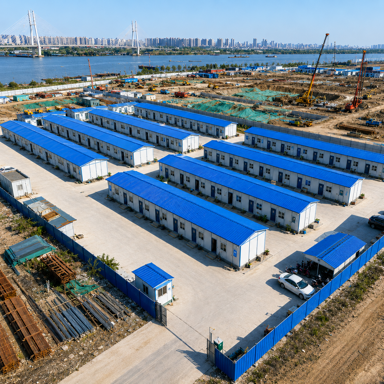 Single-storey K-type prefab house