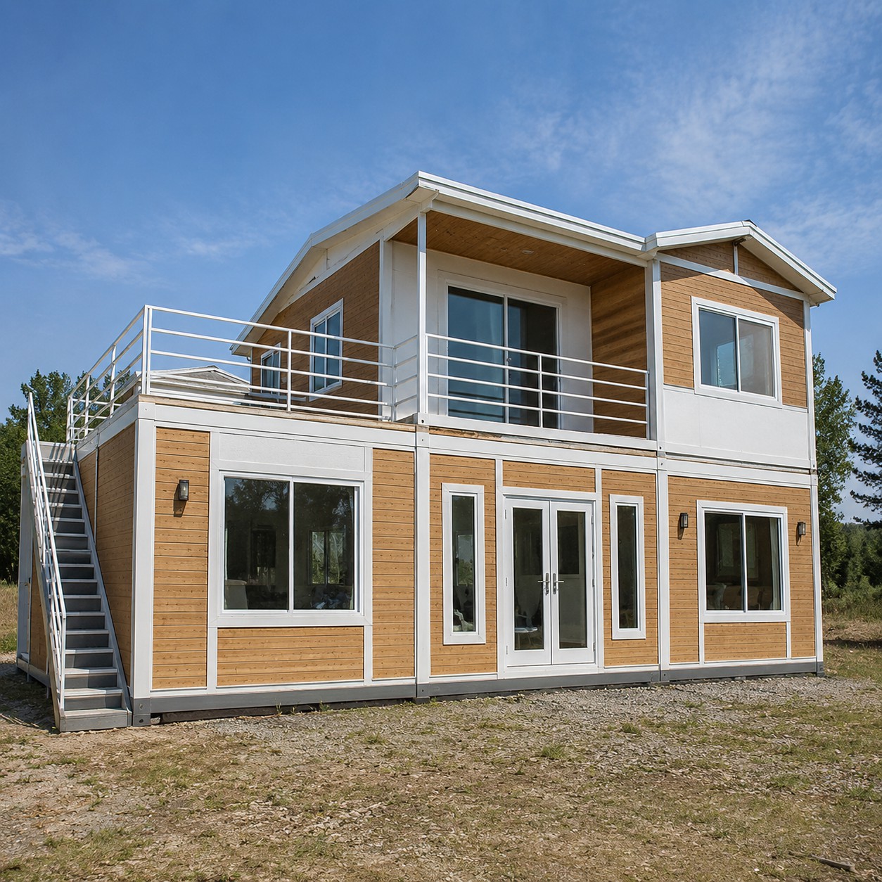 Expansive Natural Light and Open Interior Volumes