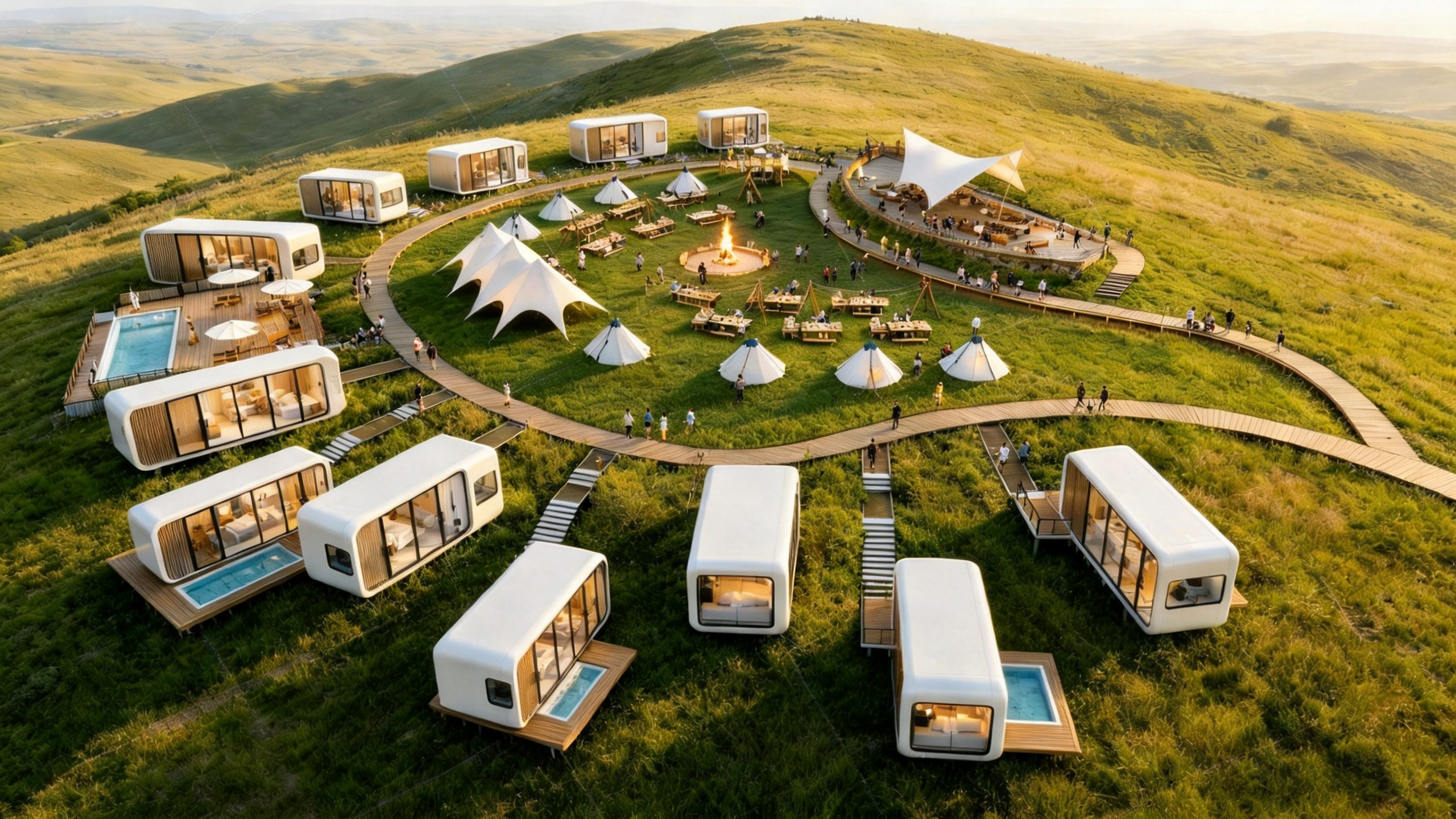 Luxusní řešení pro glamping v pod
