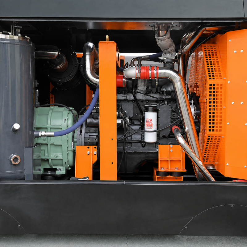 KYLC-31-25CY Diesel Portable Screw Air Compressor for Deep Water Well and Mining DTH Drilling
