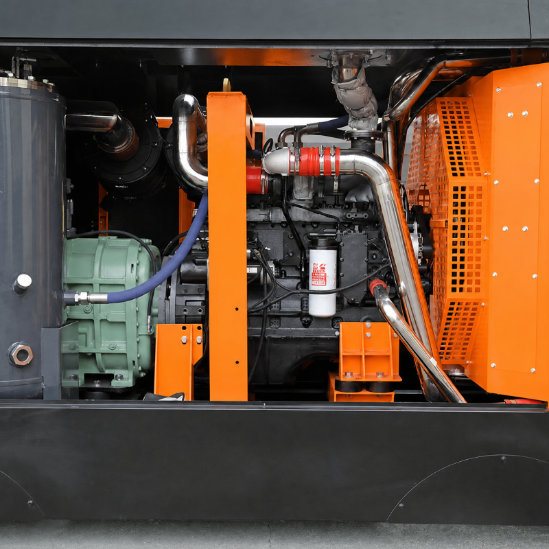 KYLC31-25CG Stationary Diesel Screw Air Compressor 31m³/min 25 Bar for Mining and Deep Drilling
