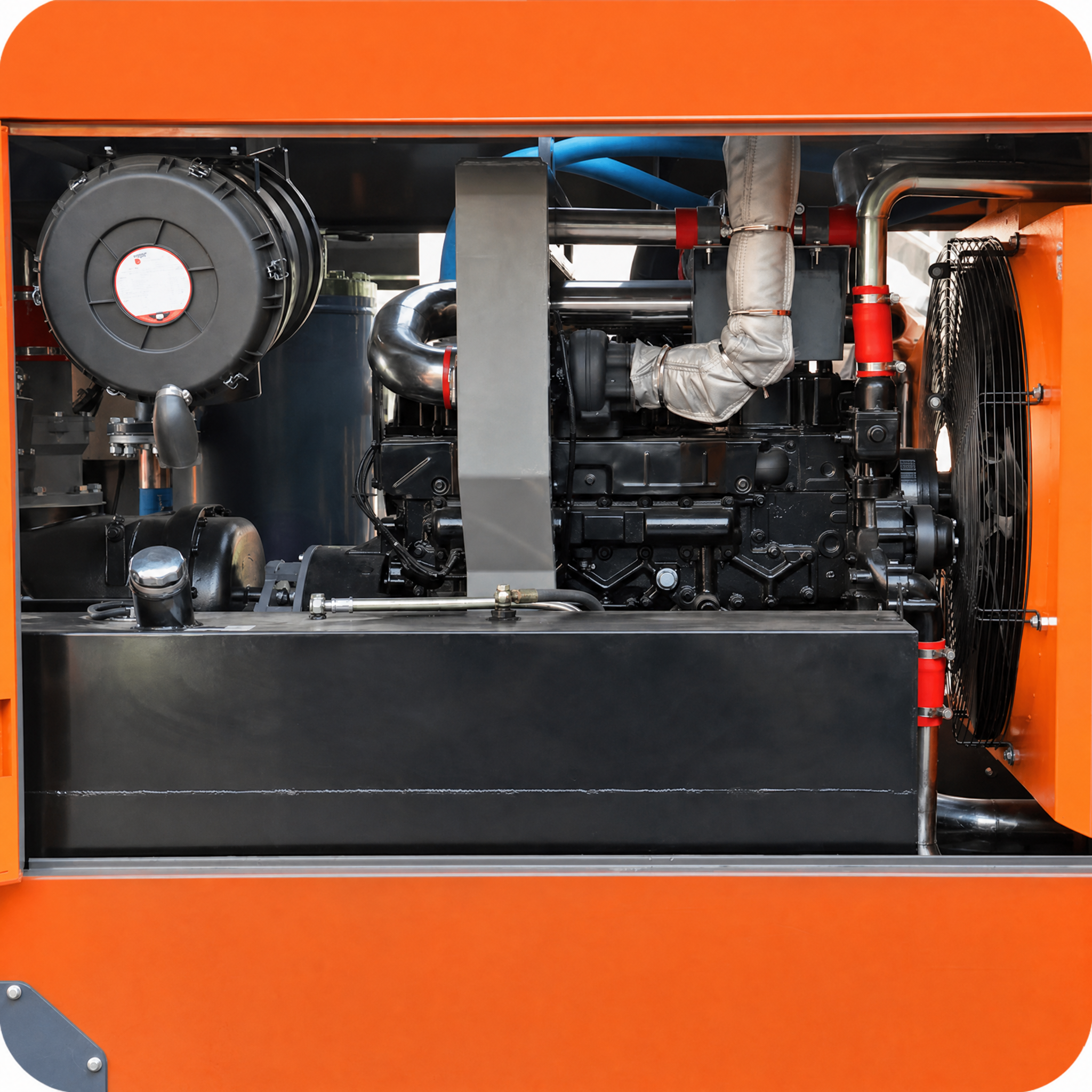 KYLC24-22CG Diesel Portable Screw Air Compressor 24m³/min 22 Bar for Water Well and DTH Drilling