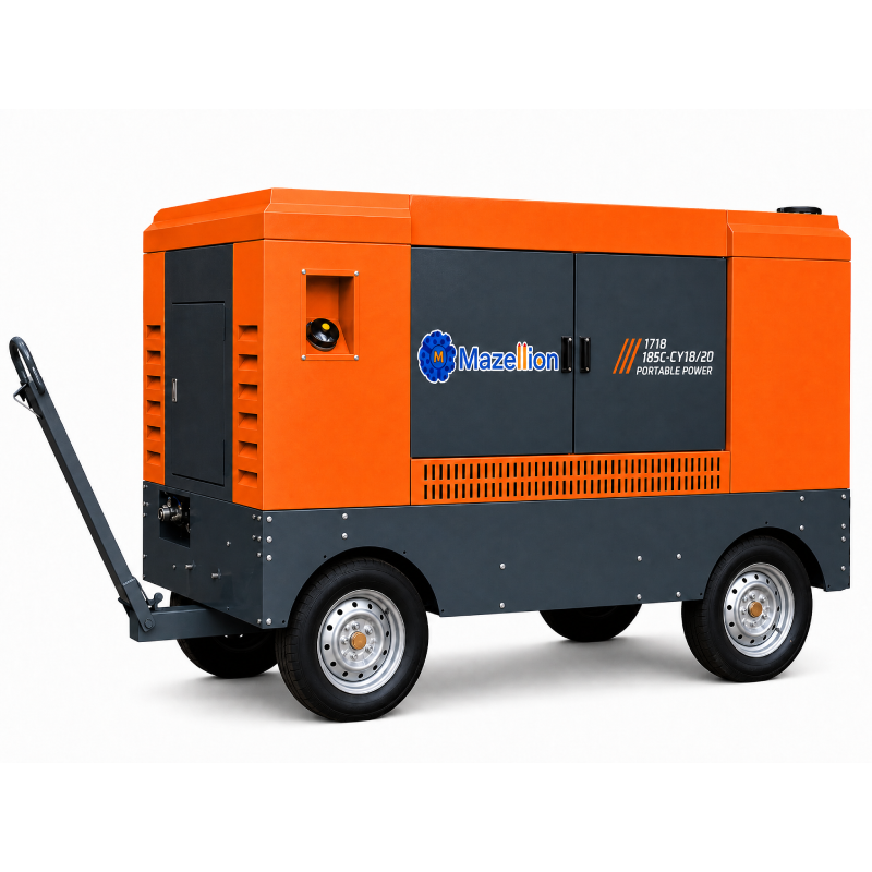 KYLC17-18CY Diesel Portable Screw Air Compressor 17m³/min 18 Bar for Mining and Water Well Drilling