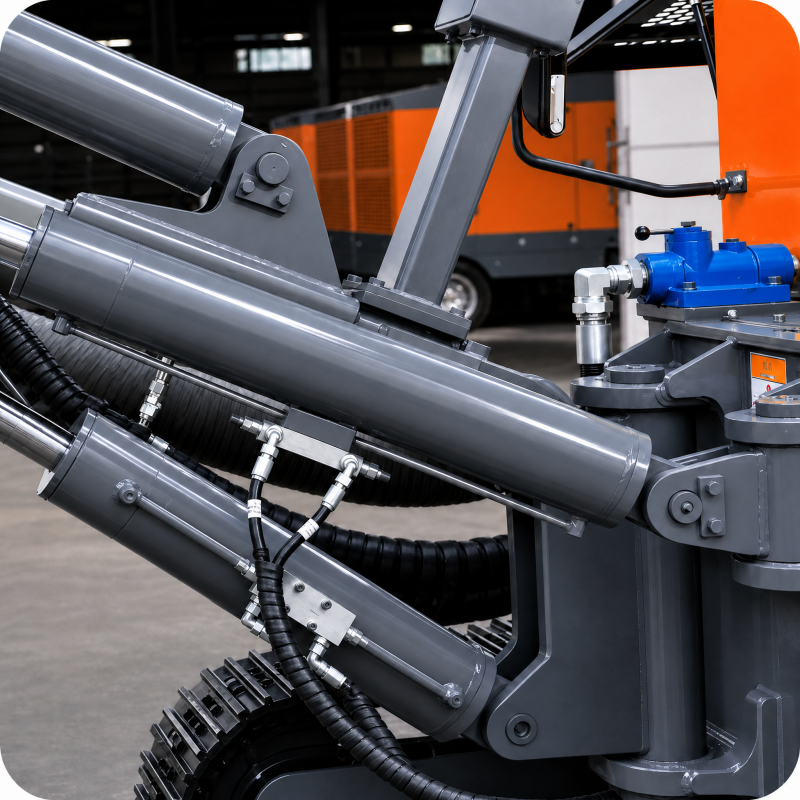 KH106 Integrated DTH Drilling Rig | 115–152mm Hole Diameter | Heavy Duty Mining Drill Machine