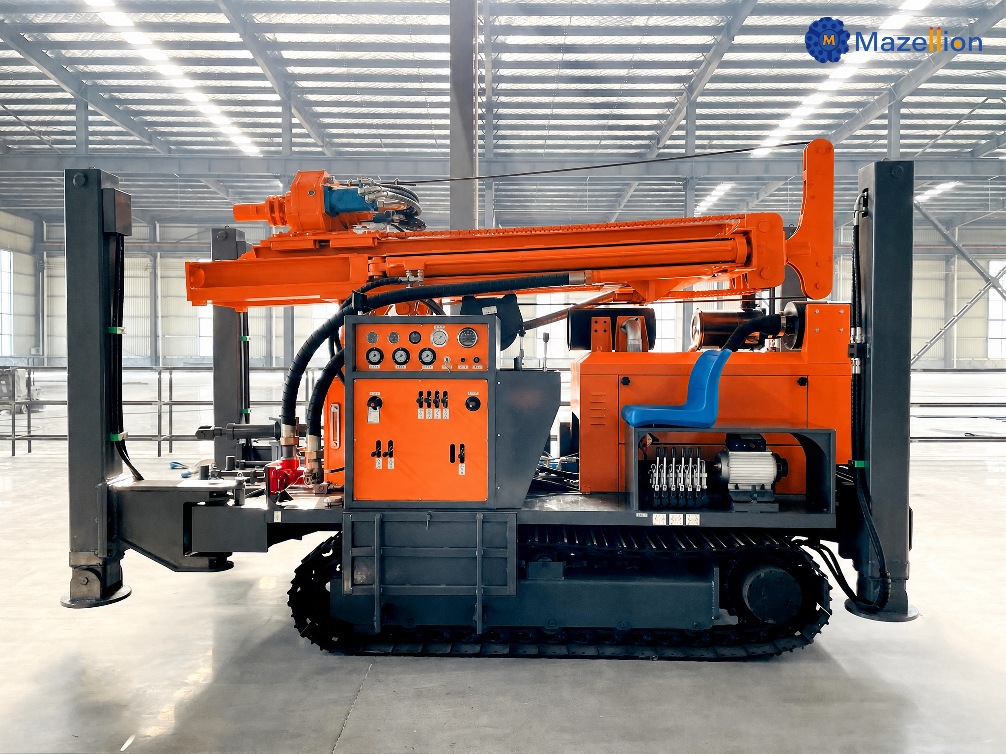KC300 Fully Hydraulic Water Well Drilling Rig – High-Torque Deep Drilling Solution with Rapid Water-Air Switching (300m Depth)
