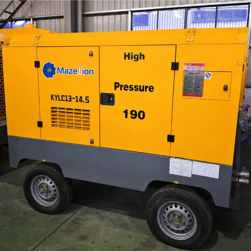 KYLC13/14.5DY Electric Mobile Screw Air Compressor (Four Wheels)