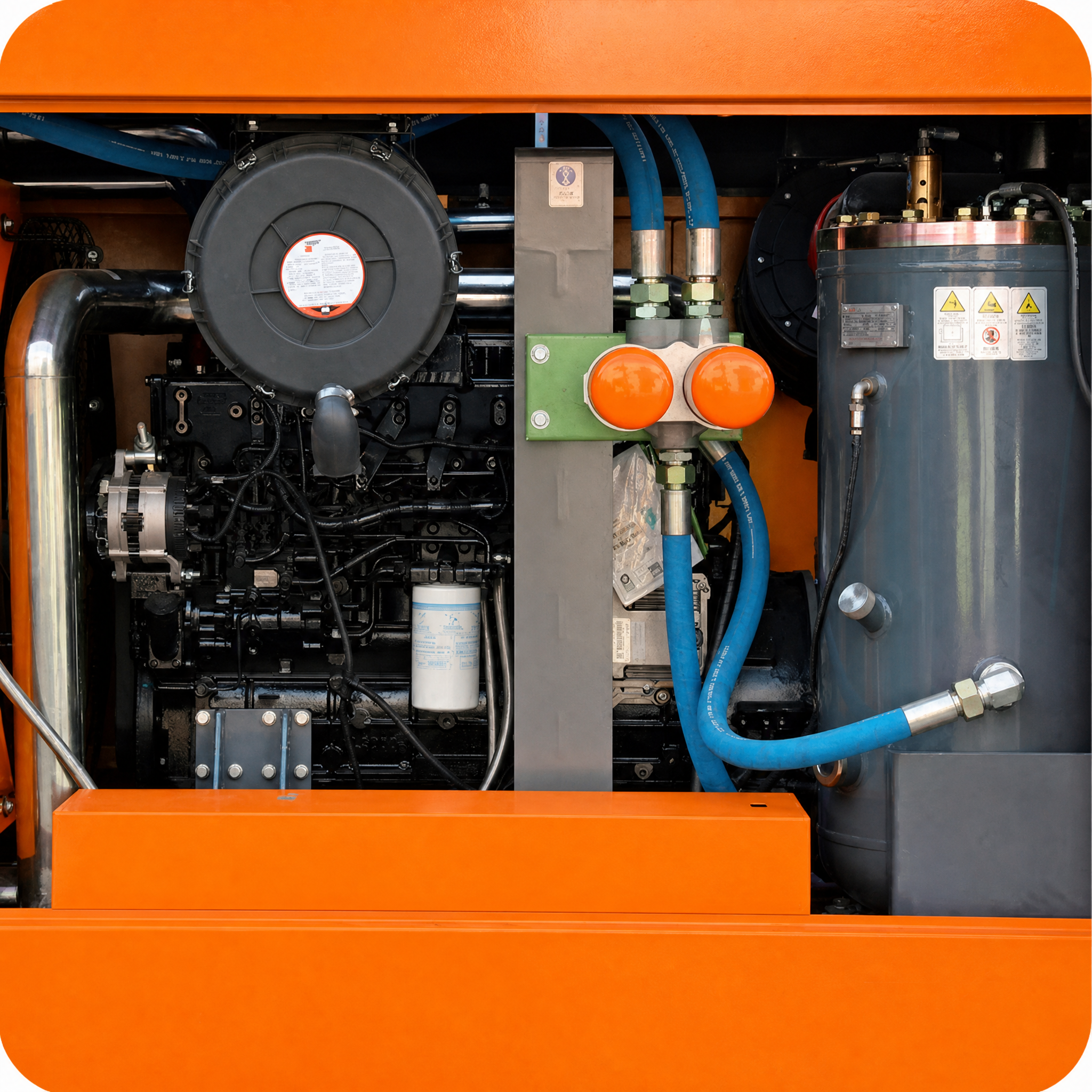 KYLC24-22CG Diesel Portable Screw Air Compressor 24m³/min 22 Bar for Water Well and DTH Drilling
