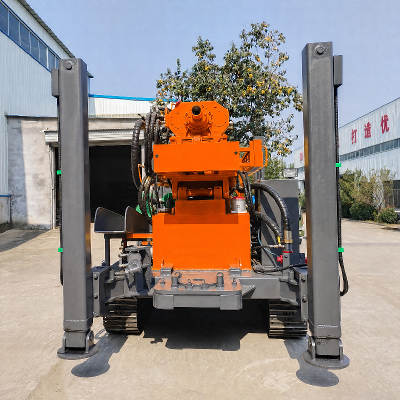 KC450 Fully Hydraulic Water Well Drilling Rig – High-Power Deep Drilling with Foam Pump for Complex Formation Efficiency (450m Depth)
