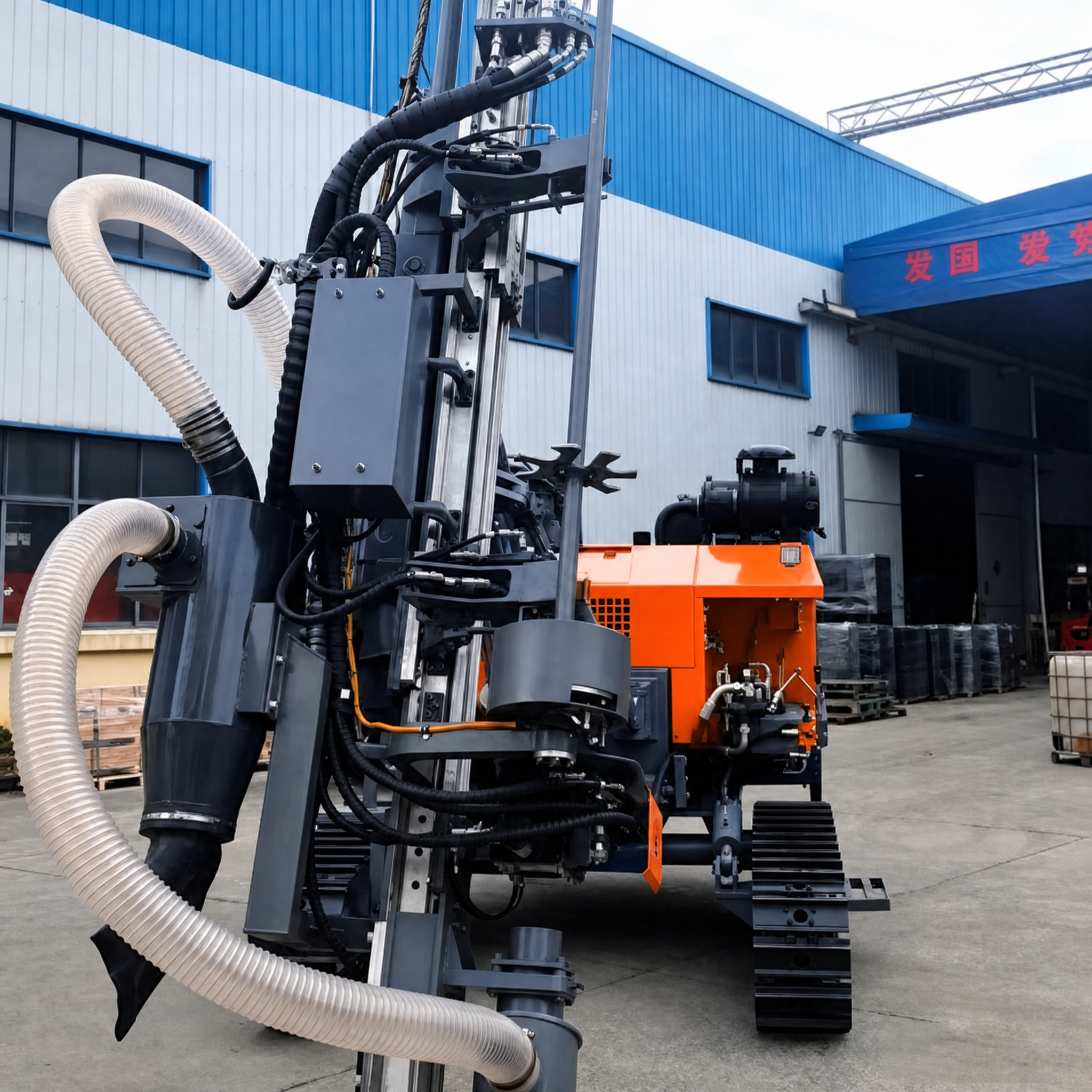 KH950 Split Type DTH Drilling Rig | Automatic Rod Changer | 115–138mm Hole Range Mining Drill
