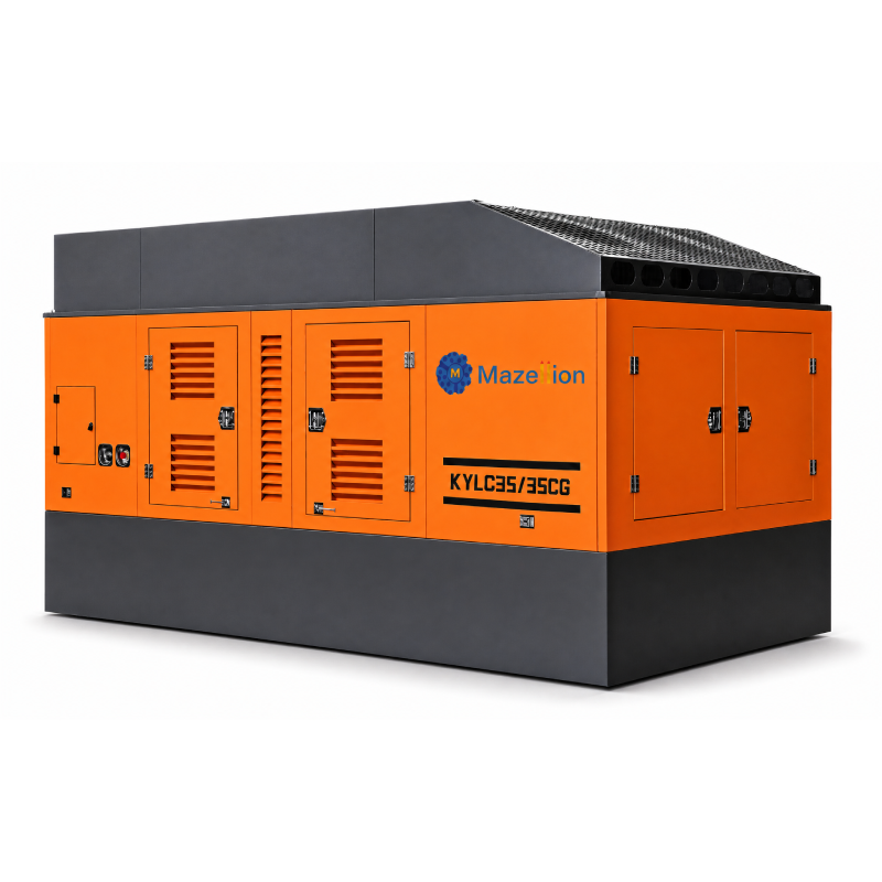 KYLC35-35CG Diesel Stationary Screw Air Compressor 35m³/min 35 Bar High Pressure Compressor for Mining Drilling

