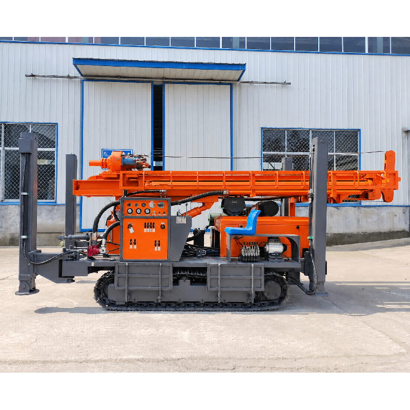 KC450 Fully Hydraulic Water Well Drilling Rig – High-Power Deep Drilling with Foam Pump for Complex Formation Efficiency (450m Depth)
