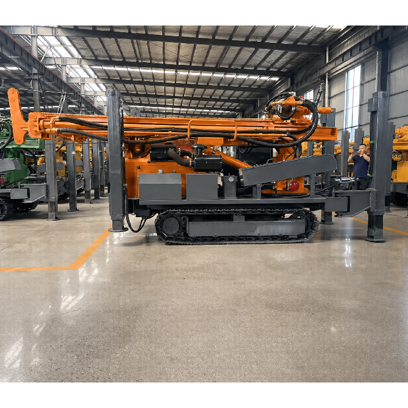 KC350 Fully Hydraulic Water Well Drilling Rig – Heavy-Duty Deep Drilling with High-Power Motor & Rapid Water-Air Switching (350m Depth)
