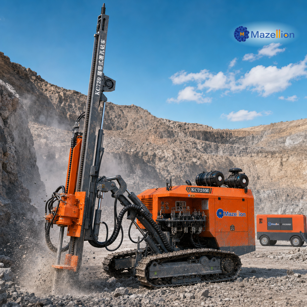 KC720 Split Type DTH Drilling Rig | Lightweight & Cost-Efficient Mining Drill | Upgraded Hydraulic System