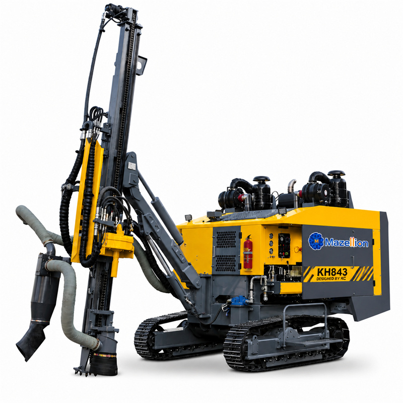 KH843 Integrated DTH Drilling Rig | 90–115mm Hole Diameter | Cost-Effective Mining Drill Machine