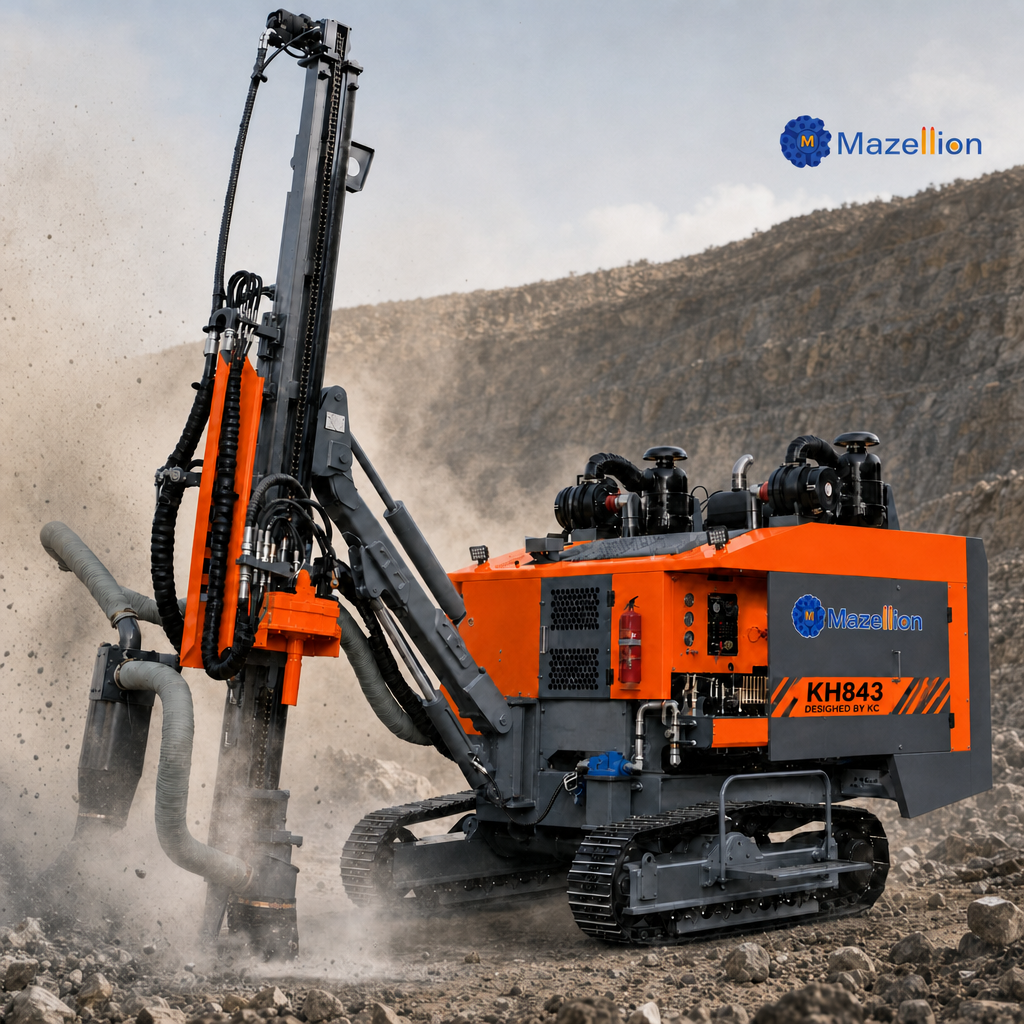 KH843 Integrated DTH Drilling Rig | 90–115mm Hole Diameter | Cost-Effective Mining Drill Machine