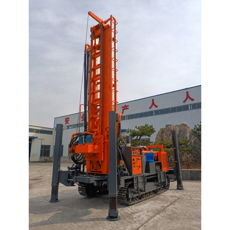 KC1000 Fully Hydraulic Water Well Drilling Rig – The Steel Giant for Ultra-Deep Drilling with Cummins Power & Precision Control (1000m Depth)
