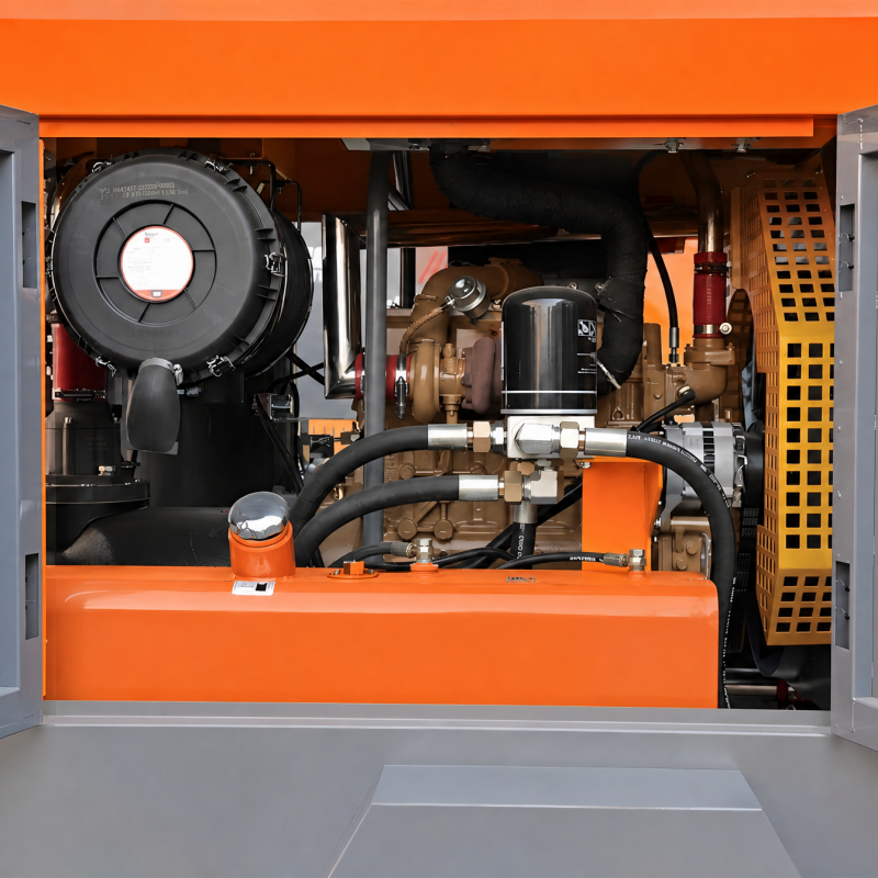 KYLC-10-10CY Diesel Portable Screw Air Compressor for Rock Drills and Mining Operations
