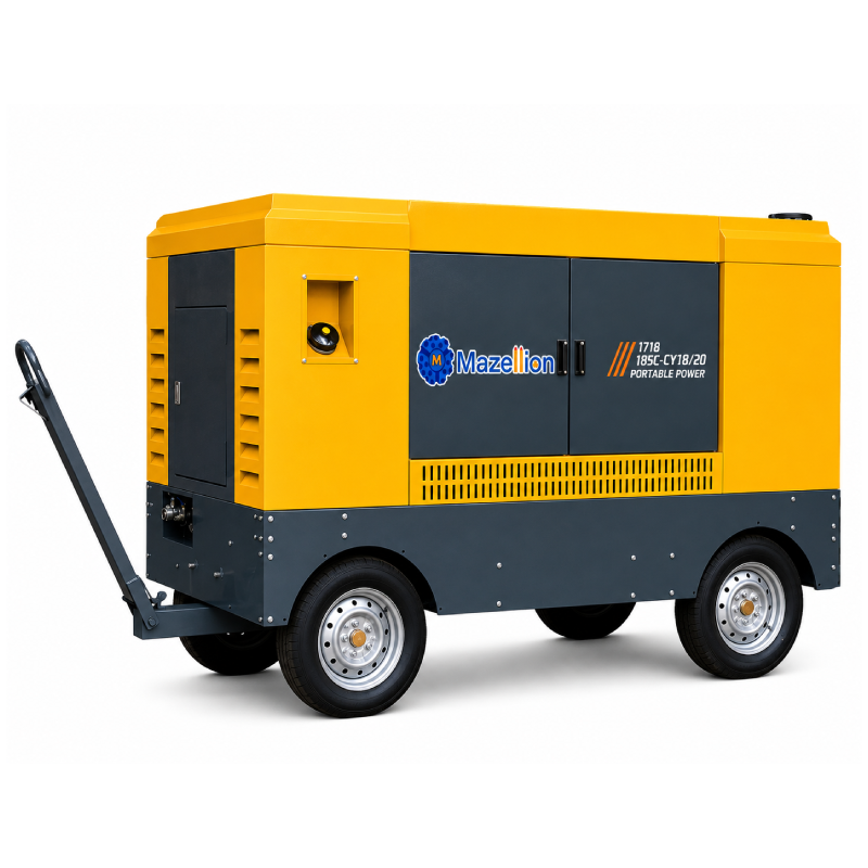 KYLC17-18CY Diesel Portable Screw Air Compressor 17m³/min 18 Bar for Mining and Water Well Drilling