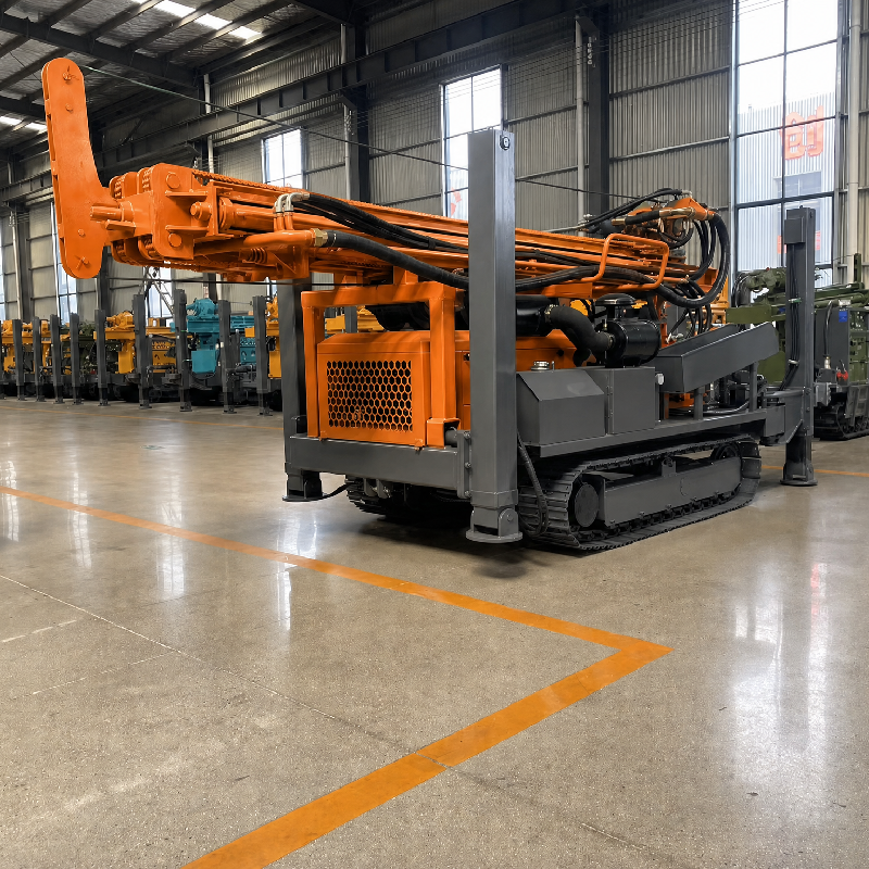 KC350 Fully Hydraulic Water Well Drilling Rig – Heavy-Duty Deep Drilling with High-Power Motor & Rapid Water-Air Switching (350m Depth)
