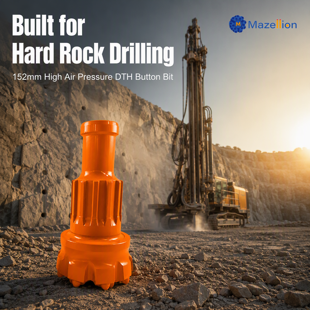 152mm High Air Pressure DTH Button Bit for Hard Rock Drilling