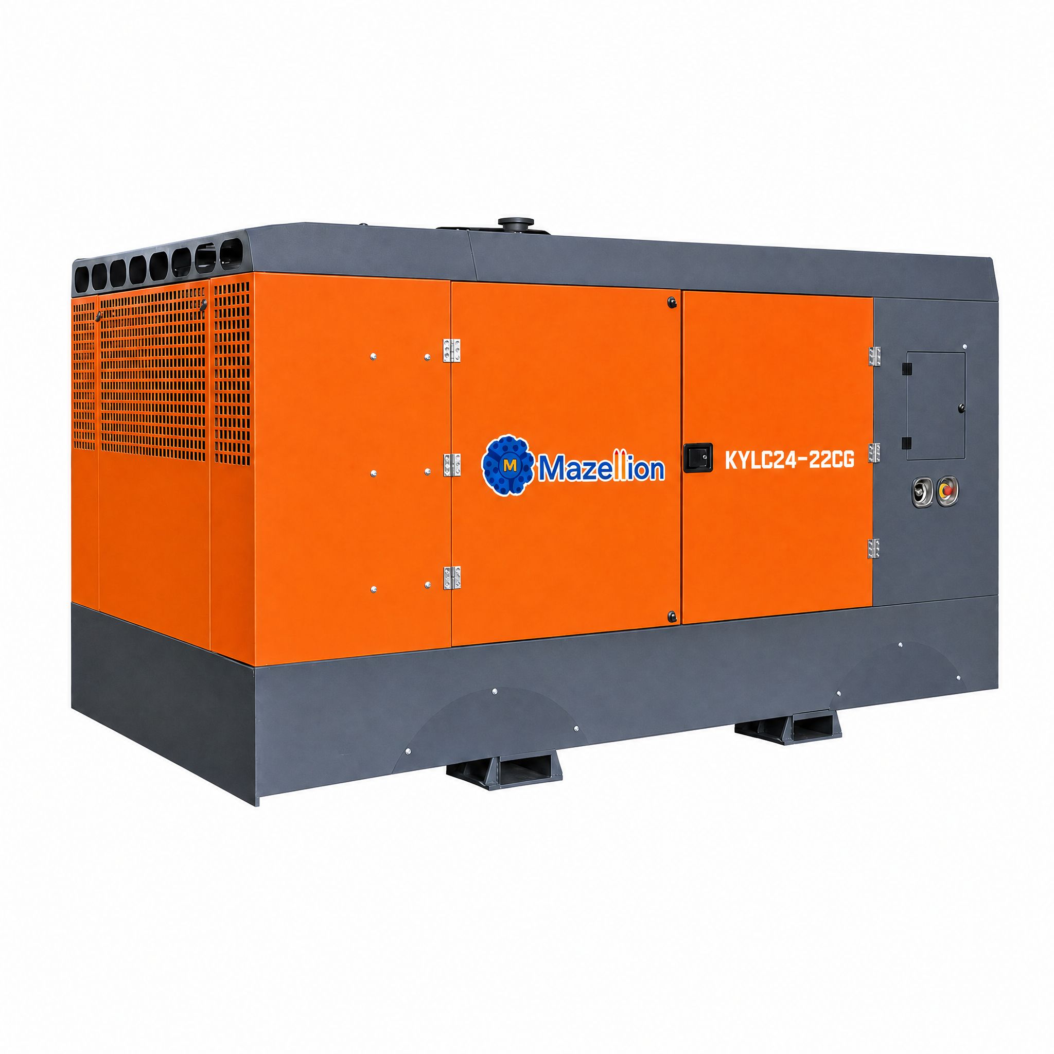 KYLC24-22CG Diesel Portable Screw Air Compressor 24m³/min 22 Bar for Water Well and DTH Drilling