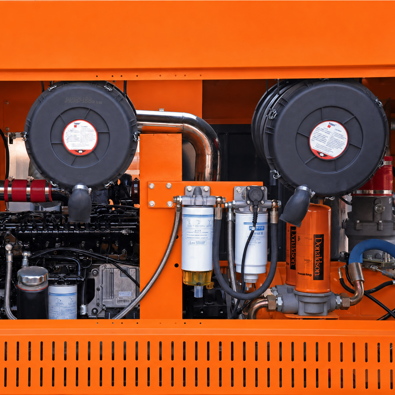 21m³/min 21 Bar Diesel Air Compressor for Water Well Drilling and DTH Drilling
