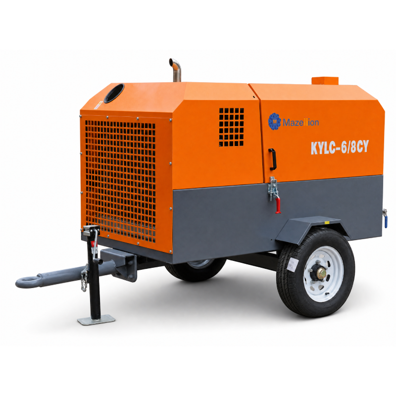 Portable Diesel Screw Air Compressor 6m³/min 8 Bar | Mining Equipment Manufacturer
