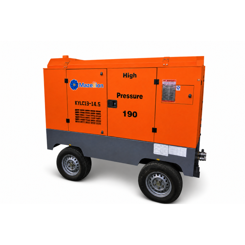 KYLC13/14.5DY Electric Mobile Screw Air Compressor (Four Wheels)
