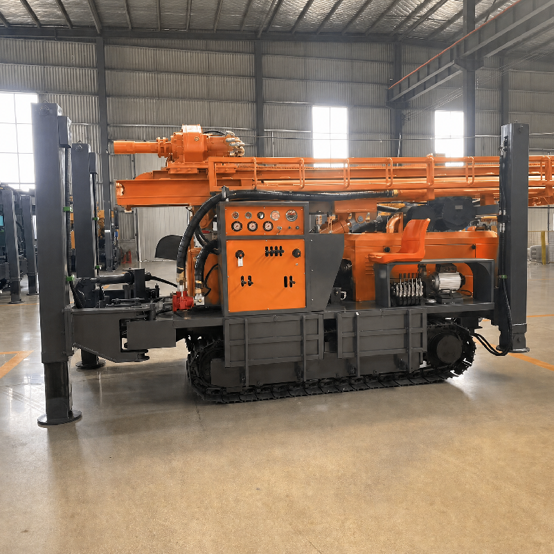 KC350 Fully Hydraulic Water Well Drilling Rig – Heavy-Duty Deep Drilling with High-Power Motor & Rapid Water-Air Switching (350m Depth)
