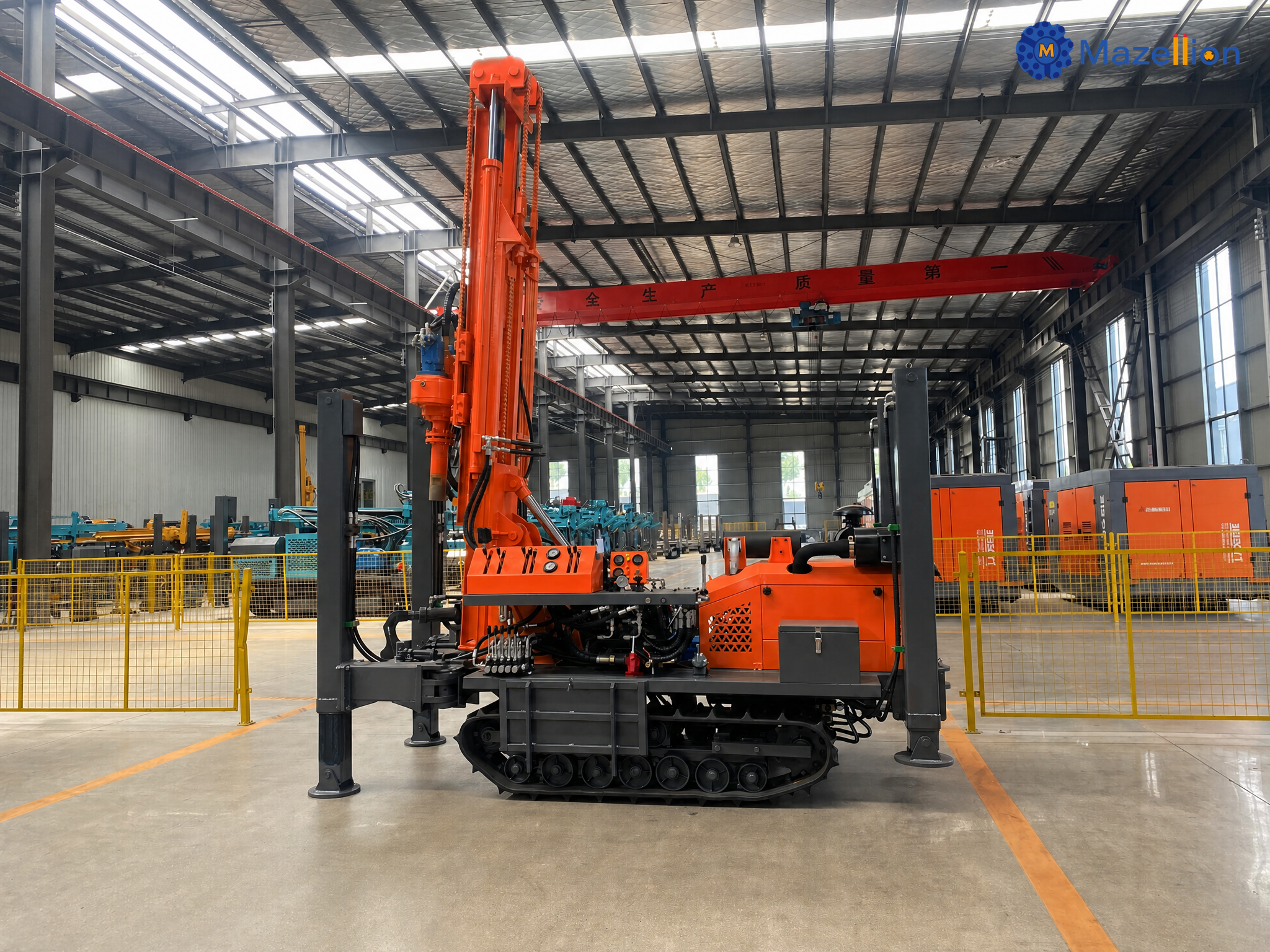 KCX180 Fully Hydraulic Water Well Drilling Rig – High-Efficiency Compact Drilling Solution for Versatile Geological Conditions (180m Depth)
