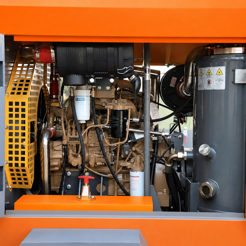 KYLC-10-10CY Diesel Portable Screw Air Compressor for Rock Drills and Mining Operations
