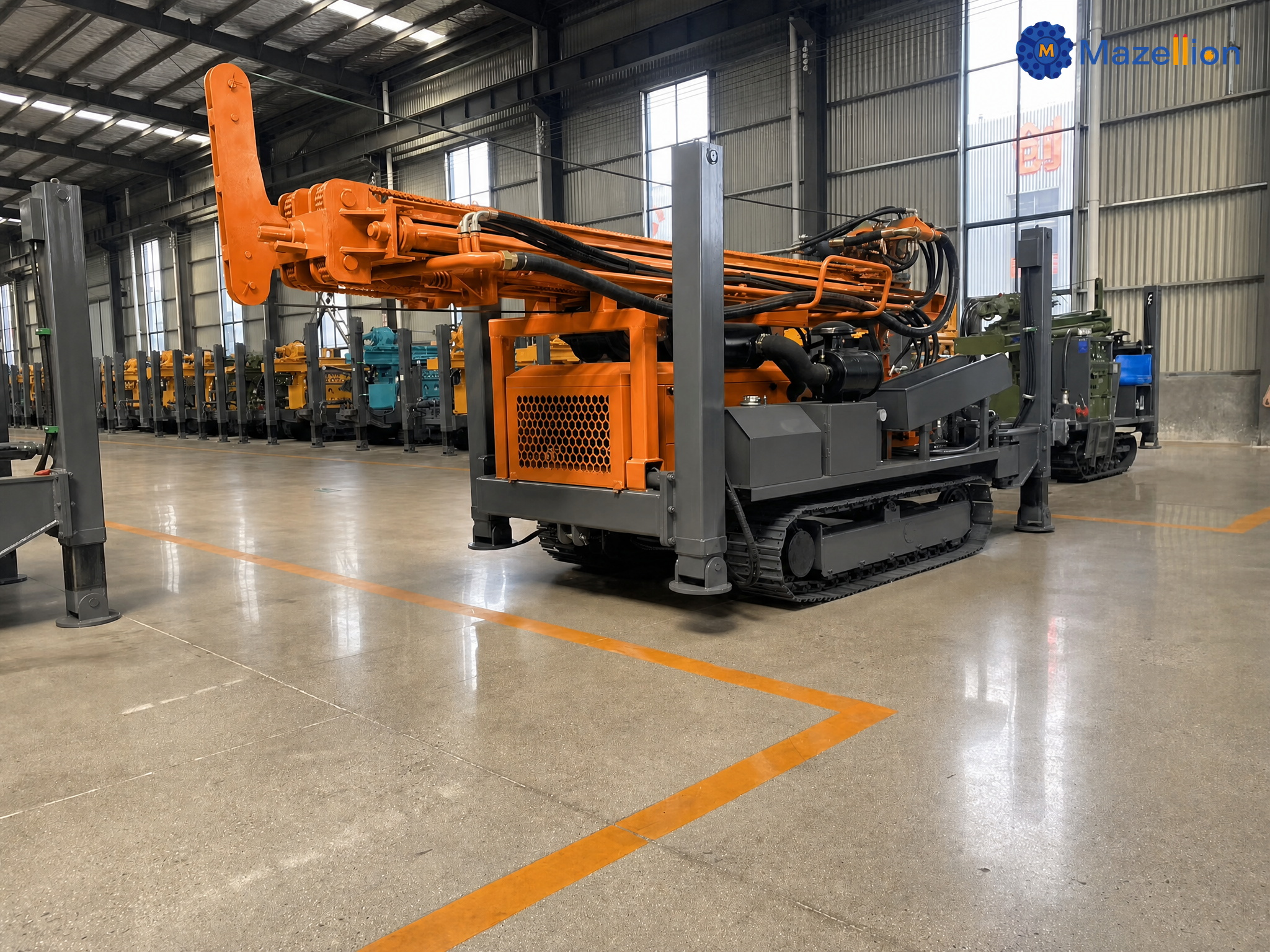KC350 Fully Hydraulic Water Well Drilling Rig – Heavy-Duty Deep Drilling with High-Power Motor & Rapid Water-Air Switching (350m Depth)

