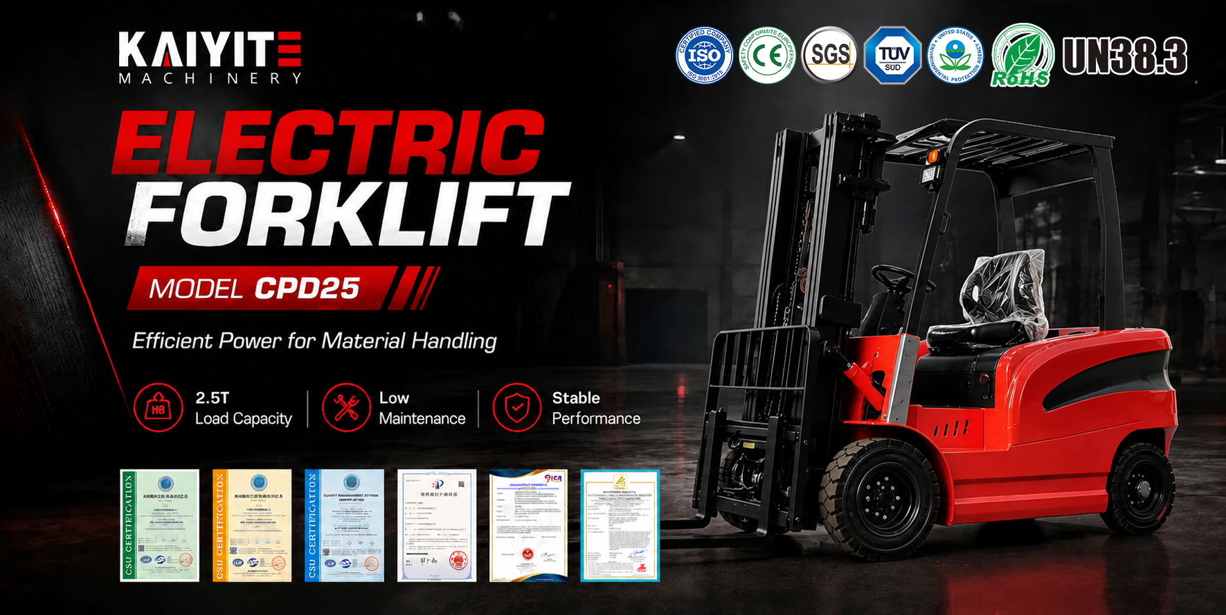 2.5 Ton Electric Forklift
