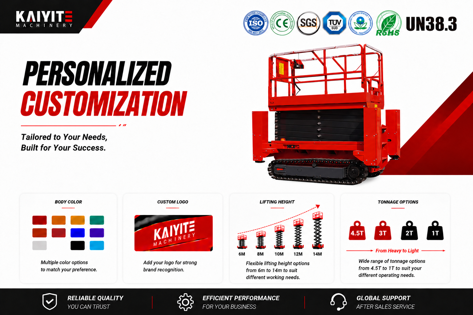 CRAWLER TYPE LIFTING PLATFORM