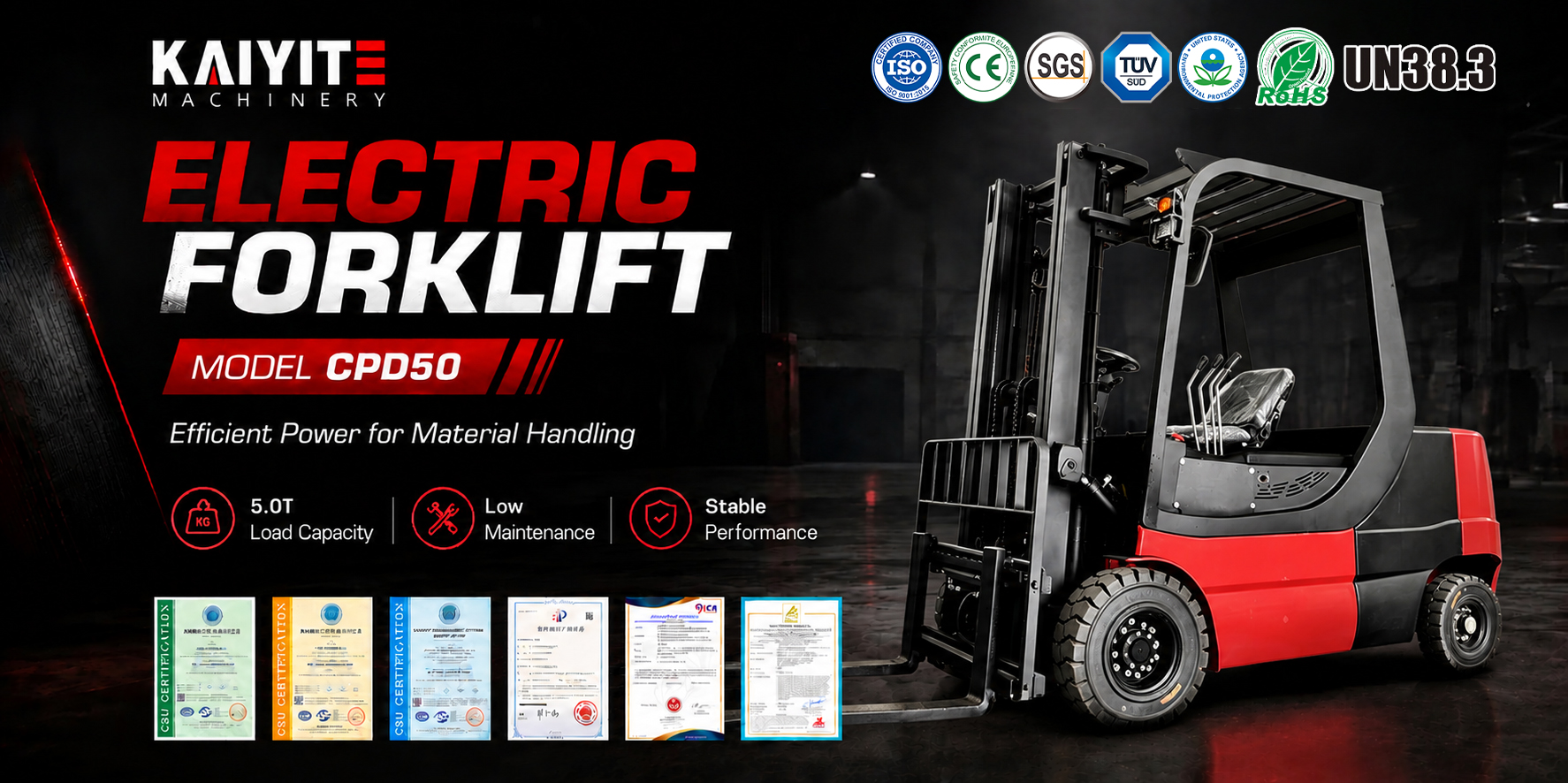 5 Ton Electric Forklift