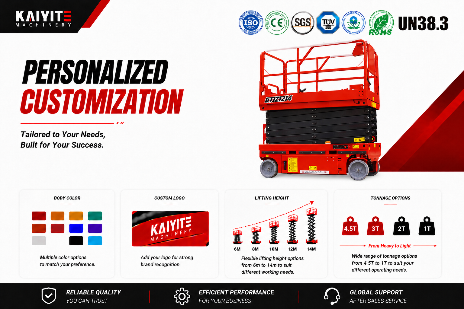 FULLY SELF-PROPELLED LIFTING PLATFORM