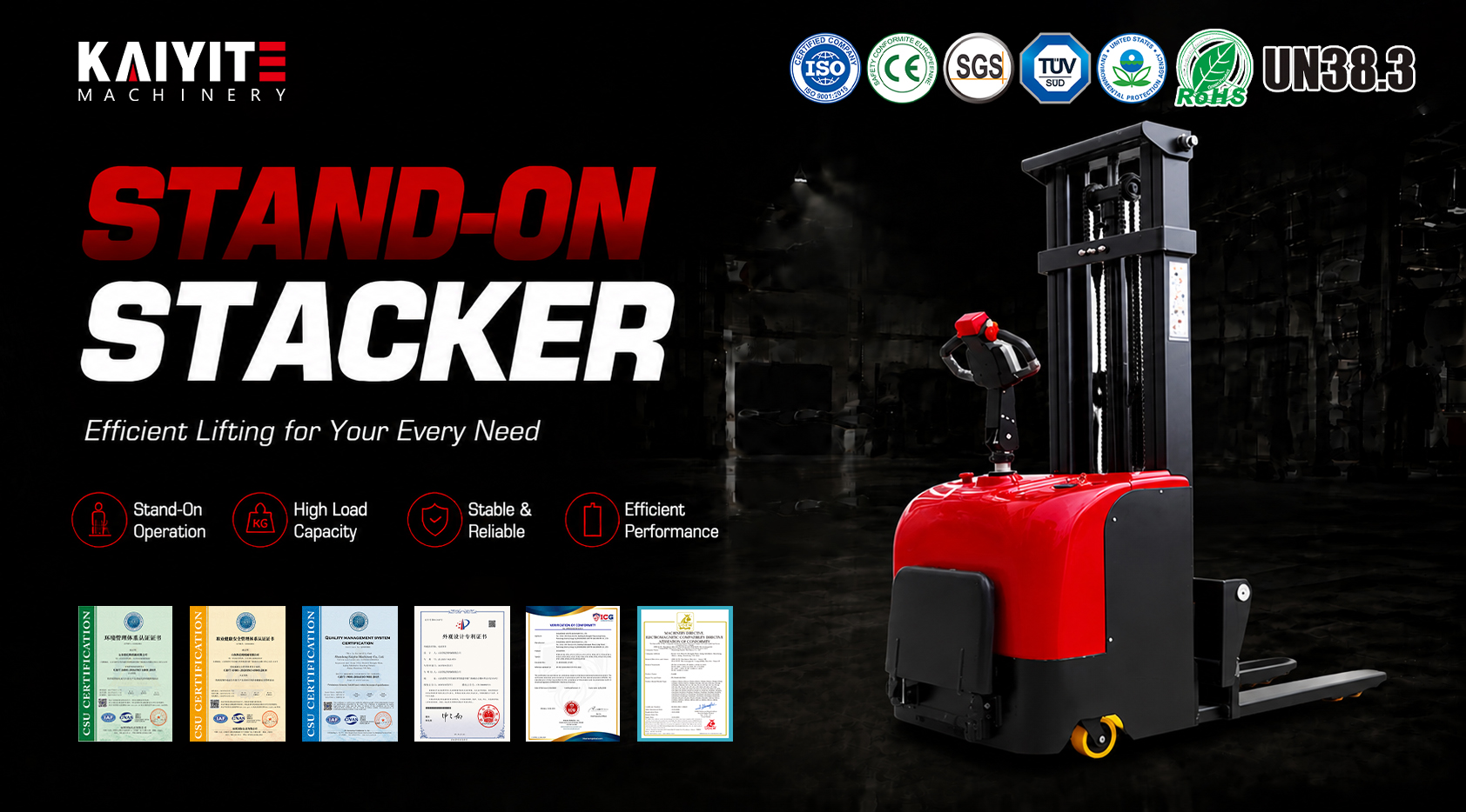 Stand-on Stacker