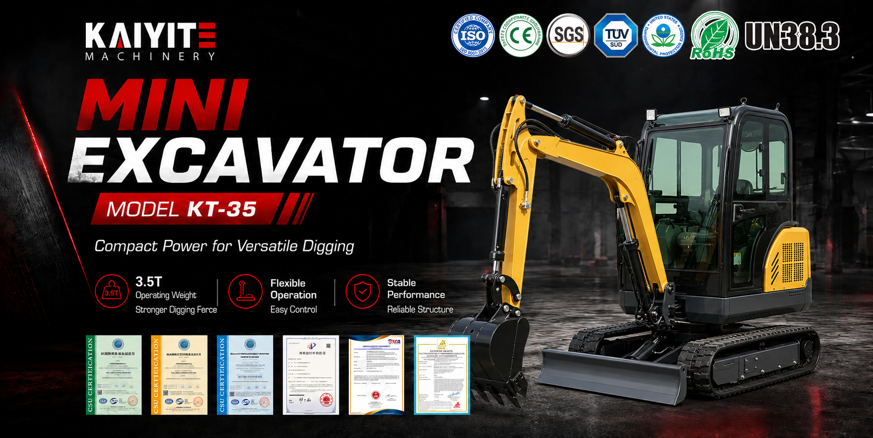 KT-35 MINI EXCAVATOR